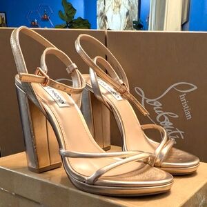 Rose Gold Sandal With Chunky